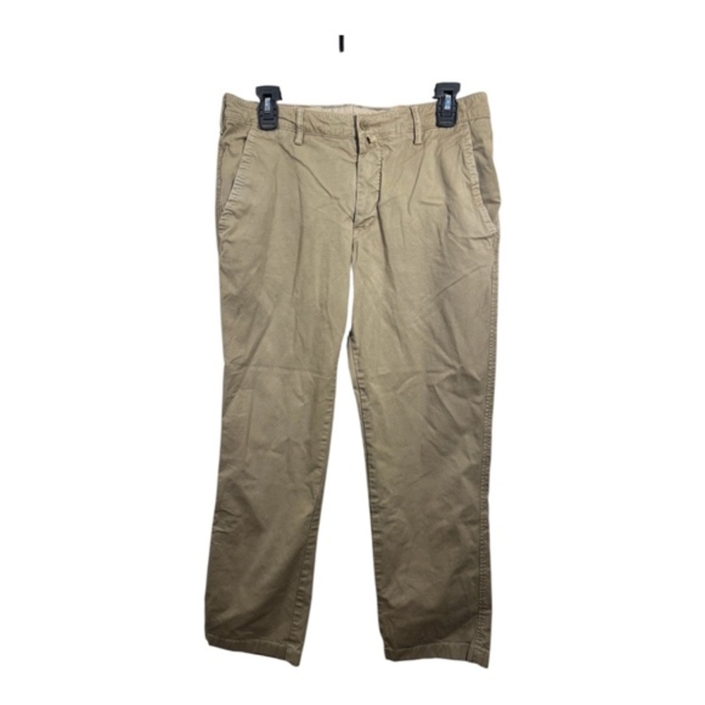 Robert Graham Chino Pants Mens Size 30/34 Beige Cotton Blend Straight Leg